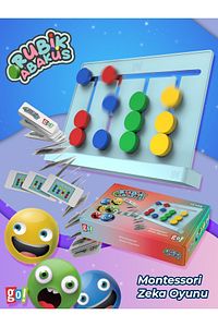 Rubik Abaküs Montessori Zeka Oyunu Eğitici Oyuncak ürün fotoğrafı