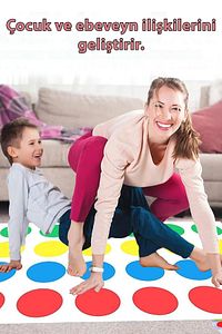 Twister Denge Oyunu Ebeveyn Çocuk Eğlenceli Kutu Oyunu Hareketli Zeka Geliştirici Le go Jen ga ürün fotoğrafı