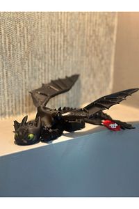 Dişsiz (toothless) Ejderhanı Nasıl Eğitirsin Hareketli Figürü - 20 Cm ( 1 Adet ) ( Siyah ) ürün fotoğrafı