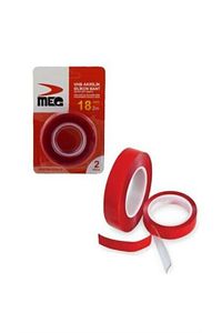 ÇİFT TARAF AKRİLİK ŞEFFAF SİLİKON BANT 18MM*2MT. ürün fotoğrafı