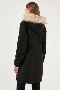 Regular Fit Suni Kürklü Sabit Kapüşonlu Parka PARKA 6403346 ürün fotoğrafı