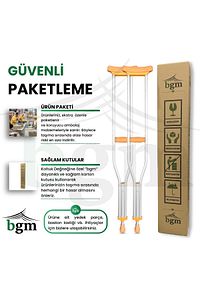 Koltuk Değneği 1 Çift Yüksek Kalite Ortopedik Yürüme Desteği Değneği ürün fotoğrafı