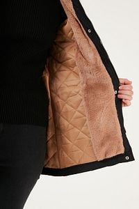 Regular Fit Suni Kürklü Kapüşonlu Parka Parka 6403319 ürün fotoğrafı