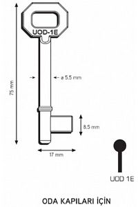 Maymuncuk Oda Kapısı Anahtarı Her Kilidi Açan Anahtarlar-2 Adet - 11mm-13 Mm ürün fotoğrafı