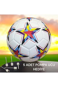 Orijinal Futbol Topu Şampiyonlar Ligi 5 Adet Pompa Ucu Sert Zemin Halı Saha Futbol Topu No:5 ürün fotoğrafı