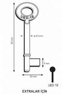 Maymuncuk Oda Kapısı Anahtarı Her Kilidi Açan Anahtarlar-2 Adet - 11mm-13 Mm ürün fotoğrafı