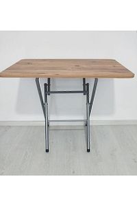 Mrd Desıgn Katlanabilir Atlantik Çam Desenli Mutfak Masası 60x90 Yemek Masası Balkon Masası ürün fotoğrafı
