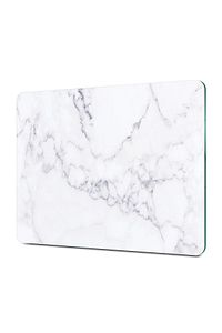 Cam Kesme Tahtası Ve Sunum Tablası | Beyaz Mermer Görünümlü | 30cm X 40cm ürün fotoğrafı