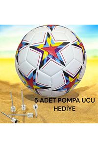 Orijinal Futbol Topu Şampiyonlar Ligi 5 Adet Pompa Ucu Sert Zemin Halı Saha Futbol Topu No:5 ürün fotoğrafı