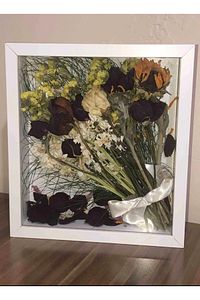 Anı Çerçevesi Söz Nişan Çiçeği Kutu Tasarımı 25x25 Cm ürün fotoğrafı