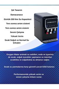 Tezgah Üstü Arıtmalı Su Sebili - Sıcak Soğuk Ve Normal Su Çıkışlı Arıtmalı Sebil ürün fotoğrafı