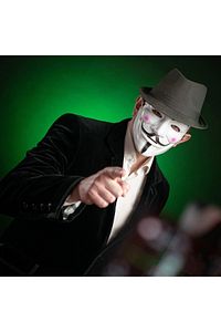 V For Vandetta, Wanted Vendetta Maske Yılbaşı Halloween Cadılar Günü Anonymous Maskesi 19x17cm ürün fotoğrafı