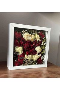 Anı Çerçevesi Söz Nişan Çiçeği Kutu Tasarımı 25x25 Cm ürün fotoğrafı