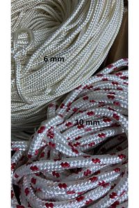 4 Mm Iskota Halat 50 Metre - Parlak Ipek Örgülü Polyester Halat-tekne Halatı ürün fotoğrafı