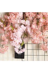 Yapay Çiçek Bahar Dalı Japon Kiraz Çiçeği 90 Cm Pembe ürün fotoğrafı