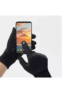 Motosiklet Eldiveni Dokunmatik Uyumlu Su Itici Softshel Kumaş Soğuk Geçirmez Motorcu Eldiveni ürün fotoğrafı