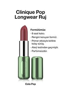 Pop Longwear™ Gün Boyu Kalıcı Ruj - Renk: Cola Pop 3.9g | Saten Bitiş ürün fotoğrafı