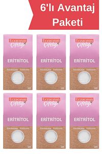 Eritritol Doğal Toz Tatlandırıcı 250gr X 6 Adet Erythritol Sıfır Kalori Ketojenik Vegan Diyete Uygun ürün fotoğrafı