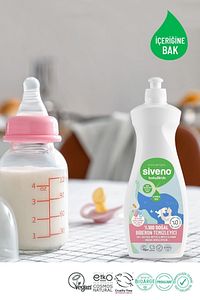 %100 Doğal Emzik Ve Biberon Temizleyicisi Bitkisel Elde Bulaşık Sabunu Nemlendirici Vegan 500 ml ürün fotoğrafı