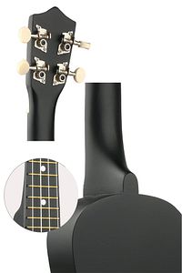 Ukx-901bk Siyah Soprano Ukulele (ASKI ÇANTA METOD PENA) ürün fotoğrafı