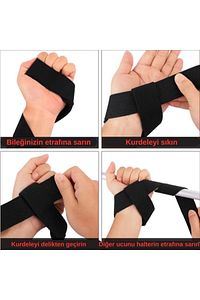 Ağırlık Kaldırma Kayışı Fitness Wrist Strap / Padded Lifting Straps ürün fotoğrafı