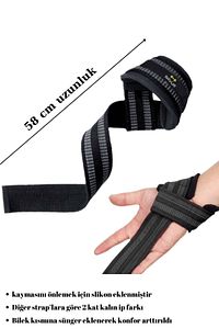 Professional Lifting Straps - Pro Ağırlık Kayışı Kaymaz 2’li ürün fotoğrafı