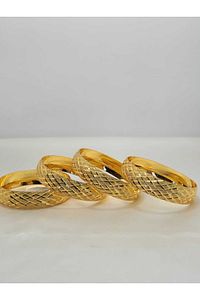 22 Ayar Altın Kaplama Baklava Desen 1 Adet Bilezik (İADE YOKTUR) ürün fotoğrafı