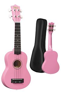 Ukx-901pk Pembe Soprano Ukulele (ASKI ÇANTA METOD PENA) ürün fotoğrafı