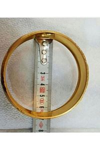 22 Ayar Altın Kaplama 1.5 Cm Düz Çizgi Bilezik (İADE YOKTUR) ürün fotoğrafı