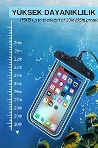 Yüksek Kaliteli Tüm Telefonlara Uyumlu Yağmur Su Geçirmez Waterproof Deniz Havuz Altı Telefon Kılıfı ürün fotoğrafı
