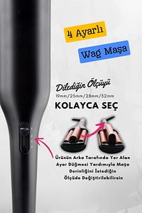 Wag Maşa 4 Ayarlı Siyah Renk (19MM/25MM/28MM/32MM AYARLANABİLİR ÖZELLİKLİ) ürün fotoğrafı