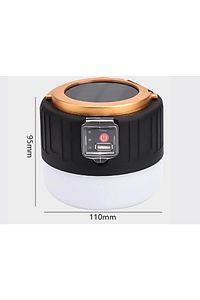 G-300w Kamp Lambası Solar Güneş Enerjili Ampül 26smd Led Şarjlı El Feneri Powerbank 5 Mod ürün fotoğrafı