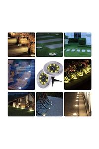 3w Solar Güneş Enerjili Kazıklı Çim & Bahçe Aydınlatma, Ip65,paslanmaz Inox,günışığı Işık Rengi ürün fotoğrafı