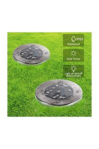 3w Solar Güneş Enerjili Kazıklı Çim & Bahçe Aydınlatma, Ip65,paslanmaz Inox,günışığı Işık Rengi ürün fotoğrafı