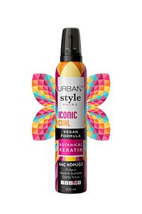 Style Guide Iconic Curl Hacimli Bukleler Sağlayan Saç Köpüğü-Güçlü Tutuş-vegan-200 ml ürün fotoğrafı