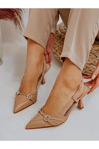 Ten Deri (MOSS) Toka Detay Kadın Stiletto ürün fotoğrafı