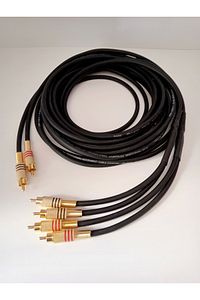 Amfi Rca Kablosu - El Yapımı %100 Bakır Parazit Yapmaz - 2 Giriş 4 Çıkış Anfi Rca Kablosu - 5 Metre ürün fotoğrafı