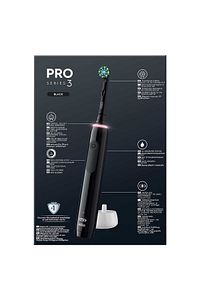 Pro 3 - 3900 - Siyah Beyaz 2'li Şarj Edilebilir Diş Fırçası Seti ürün fotoğrafı