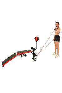 Gym Bench Fitness Ağırlık Sehpası - Katlanabilir Mekik Aleti ve Boks Topu - Tüm Vücut Egzersiz Aleti ürün fotoğrafı