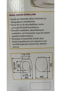 Elitra Plus Amortisörlü Frenli Yavaş Kapanan Klozet Kapağı Amortisörlü Kapak Ölçülere Dikkat...!!! ürün fotoğrafı