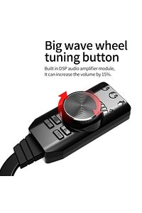 3185 Usb Ses Kartı Harici 7.1 Uyumlu Dönüştürücü Plextone Gs3 Pubg Lol Mikrofon Destekli ürün fotoğrafı