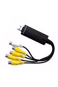 Siyah Ses Dönüştürücü ve Kamera Kayıt Kablosu 4576 4 Ch Usb Dvr 4 ürün fotoğrafı