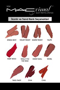 M·A·CXIMAL Silky Matte Lipstick Nemlendirme Etkili Yoğun Renk Sağlayan Ruj - Velvet Teddy ürün fotoğrafı