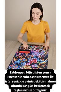 Sanat Venedik Kanalları | Elmas Mozaik Tablo - Mozaik Puzzle - Boncuk Goblen | 40x50 | E20203105m ürün fotoğrafı