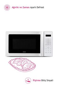 Almd25 20l Mikrodalga Fırın Beyaz ürün fotoğrafı