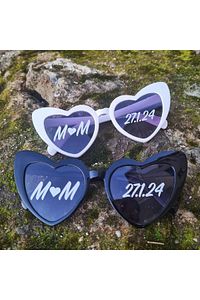 Kalpli Gözlük Dahil Gözlük Camı Için Sticker Gelin Damat Gözlüğü Gözlük Sticker ürün fotoğrafı