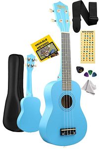Ukx-233bl Mavi Concert Ukulele (ASKI ÇANTA METOD PENA) ürün fotoğrafı