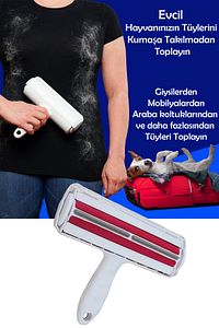 Yeni Nesil Yıkanabilir Pratik Tüy Ve Toz Toplama Gırgır Aparatı ürün fotoğrafı