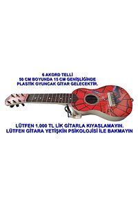 Örümcek Müzik Arkadaşım 6 Telli Oyuncak Çocuk Gitarı Ispanyol Gitar ürün fotoğrafı