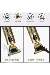 Emtu Life T-bıçak Şarjlı Saç Sakal Ense Vücut Traş Makinesi ürün fotoğrafı